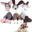 Cielbleu 3 Pack Squeaky Plush Rope Toys for Puppy