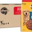 Pedigree Beef & Vegetables Flavor Dry Dog Food, 4 x 3 kg