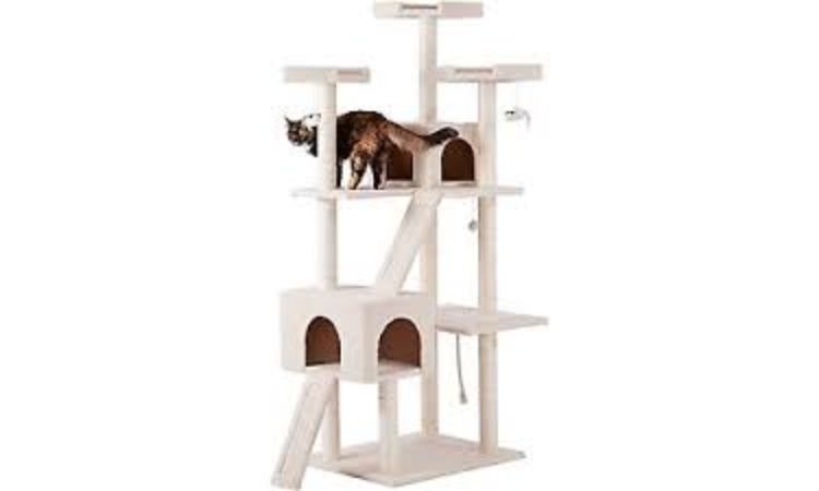 Frisco 72-in Faux Fur Cat Tree